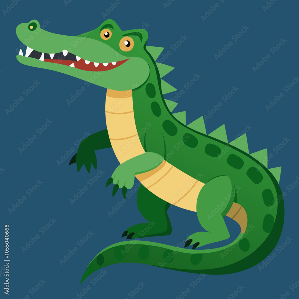 Fototapeta premium green dragon cartoon