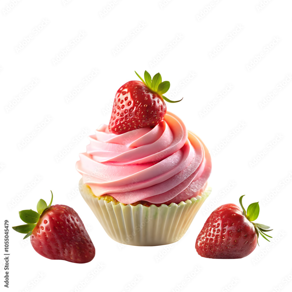 Sweet Sugar Frosting and Strawberry Powder Swirl with No Background. Perfect for: Christmas, Valentine's Day, Dessert Events Sweet Sugar Frosting and Strawberry Powder Swirl with No Background. Perfect for: Christmas, Valentine's Day, Dessert Events