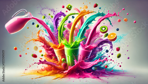 multicolor drinks