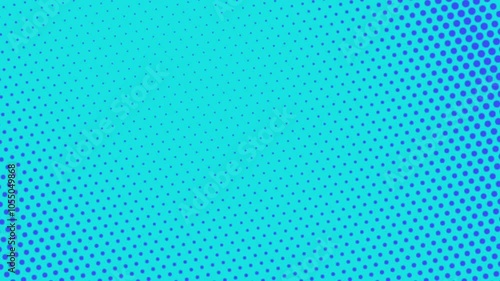 Animation Halftone Abstract background, Dot cartoon background, Halftone comic dot blue background 4K