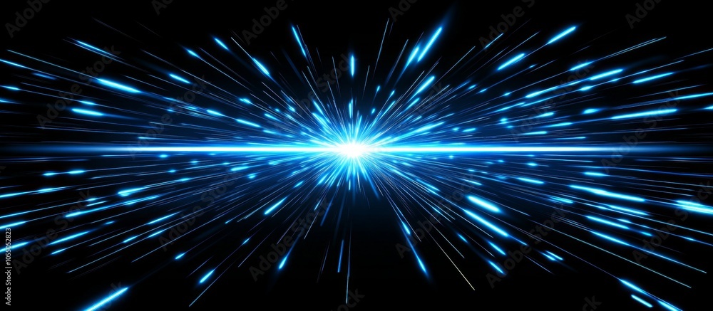 Abstract Blue Light Trails Abstract Blue Light Trails