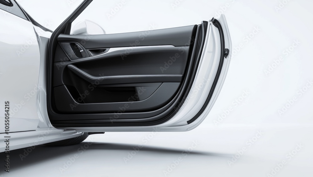 Elegant Open Car Door Detail Elegant Open Car Door Detail