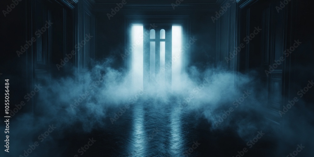 Mysterious Foggy Hallway Mysterious Foggy Hallway