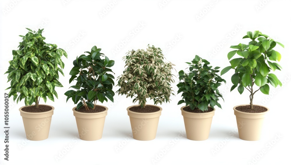Fototapeta premium Potted Plants Arrangement