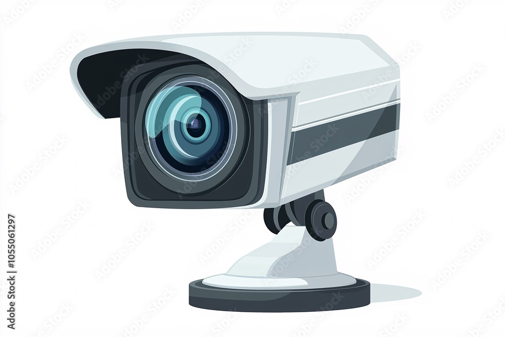 icon of a front-view video camera, perfect for digital media projects, set against a crisp white background. icon of a front-view video camera, perfect for digital media projects, set against a crisp white background.