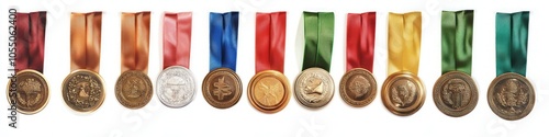 Award Medals with Ribbons photo