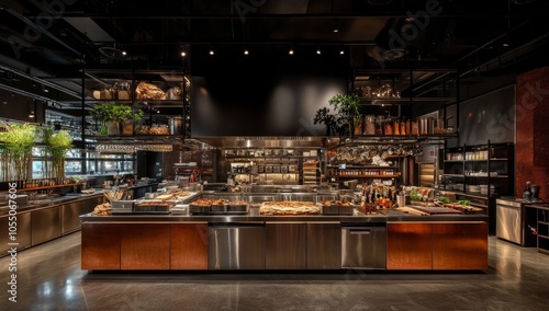 Modern Industrial Restaurant Design