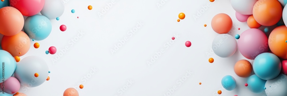 Colorful Abstract Sphere Composition