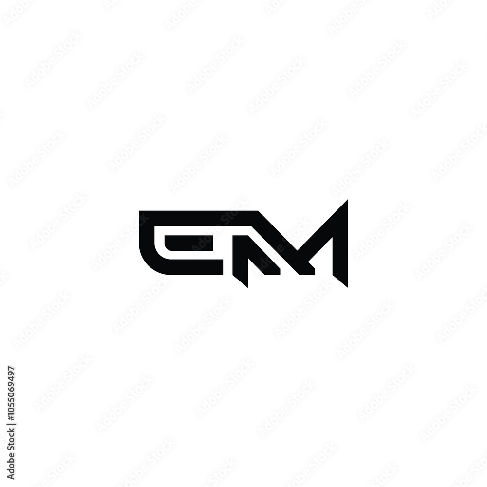 EM monogram logo design letter text name symbol monochrome logotype alphabet character simple logo EM monogram logo design letter text name symbol monochrome logotype alphabet character simple logo