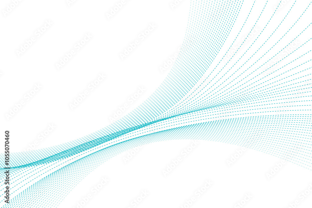 Abstract blue wave dotted lines. Graphic element. Abstract blue wave dotted lines. Graphic element.