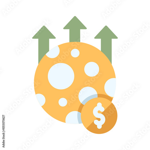 investment to the moon flat style