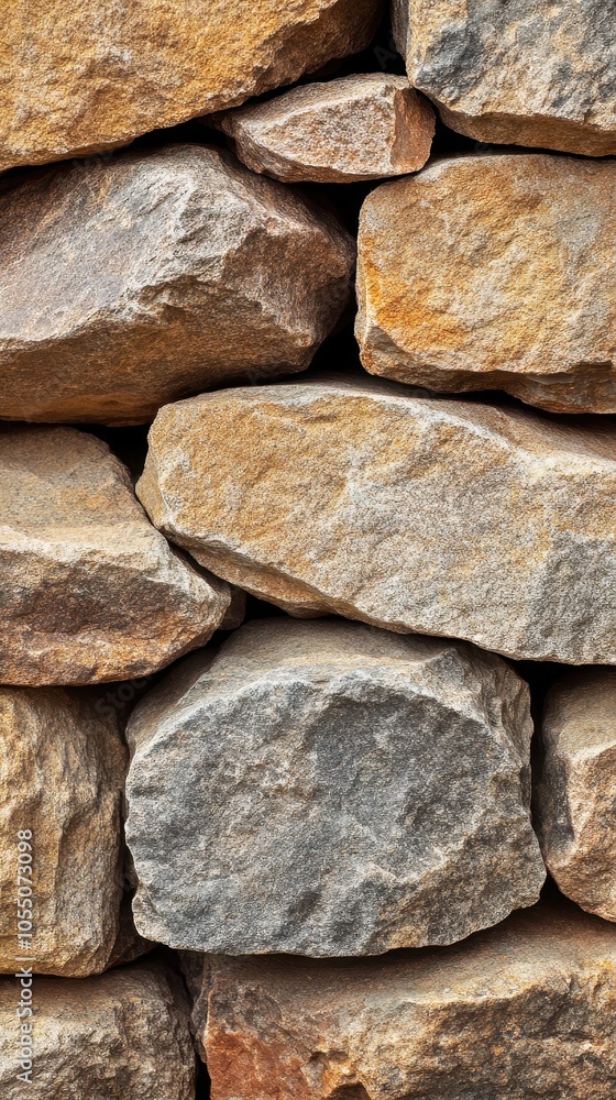 Close-up of a textured stone wall showcasing natural stone patterns and earthy colors. Close-up of a textured stone wall showcasing natural stone patterns and earthy colors.