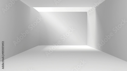 Wallpaper Mural Empty Room with Bright Light Torontodigital.ca