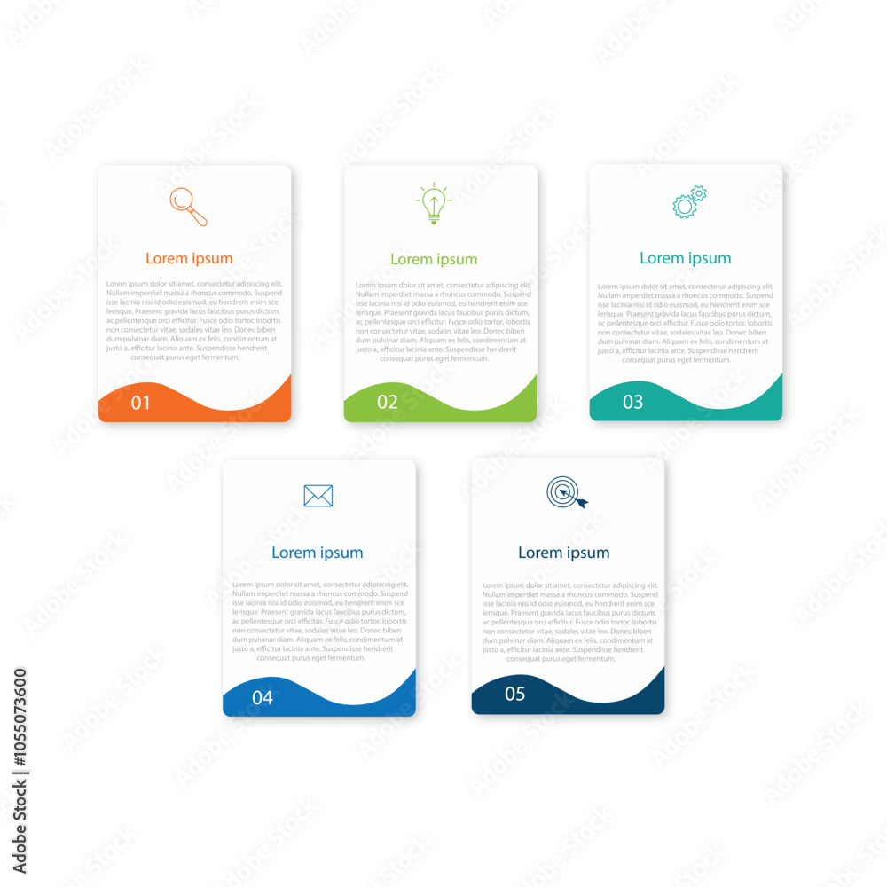 Infographic elements design template, business concept with 5 steps Infographic elements design template, business concept with 5 steps