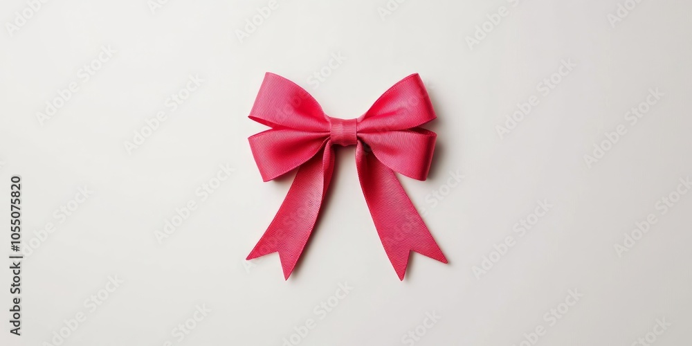 Elegant Pink Ribbon Bow Elegant Pink Ribbon Bow