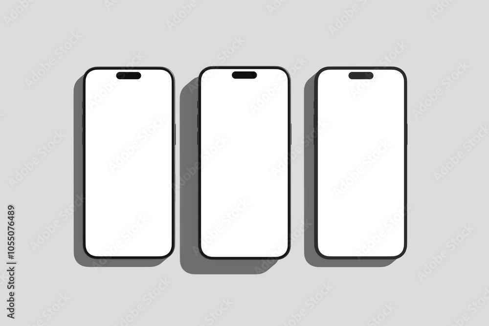 Blank Smartphone with Social media post Mockup Blank Smartphone with Social media post Mockup