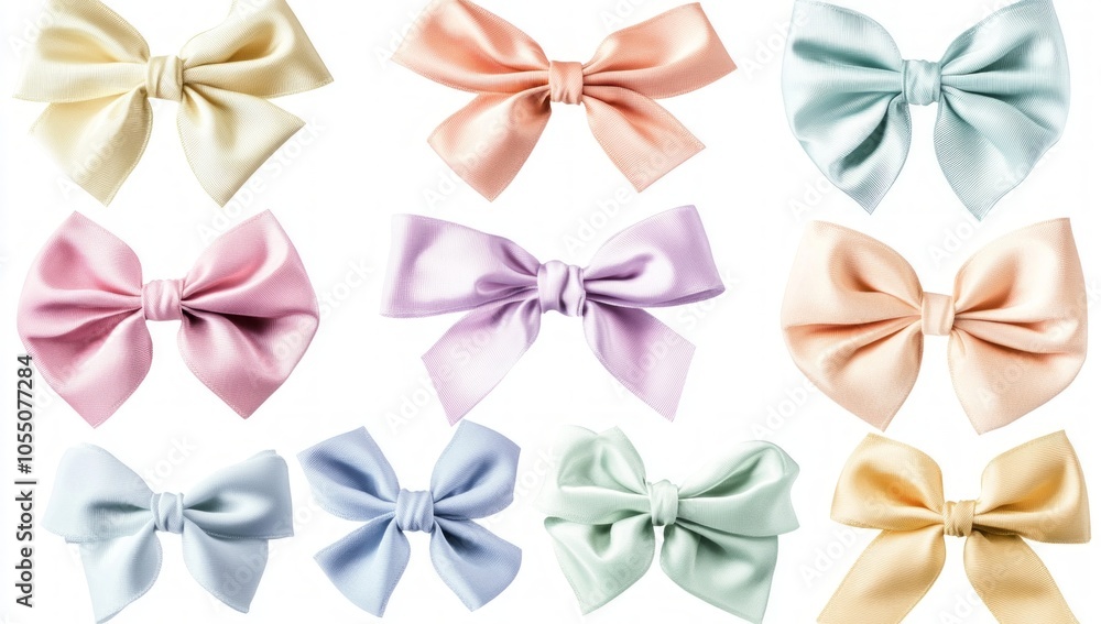 Pastel Satin Bows: A Collection of Exquisite Gifts Pastel Satin Bows: A Collection of Exquisite Gifts
