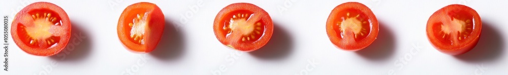 Close Up Slices of Fresh Tomatoes Close Up Slices of Fresh Tomatoes