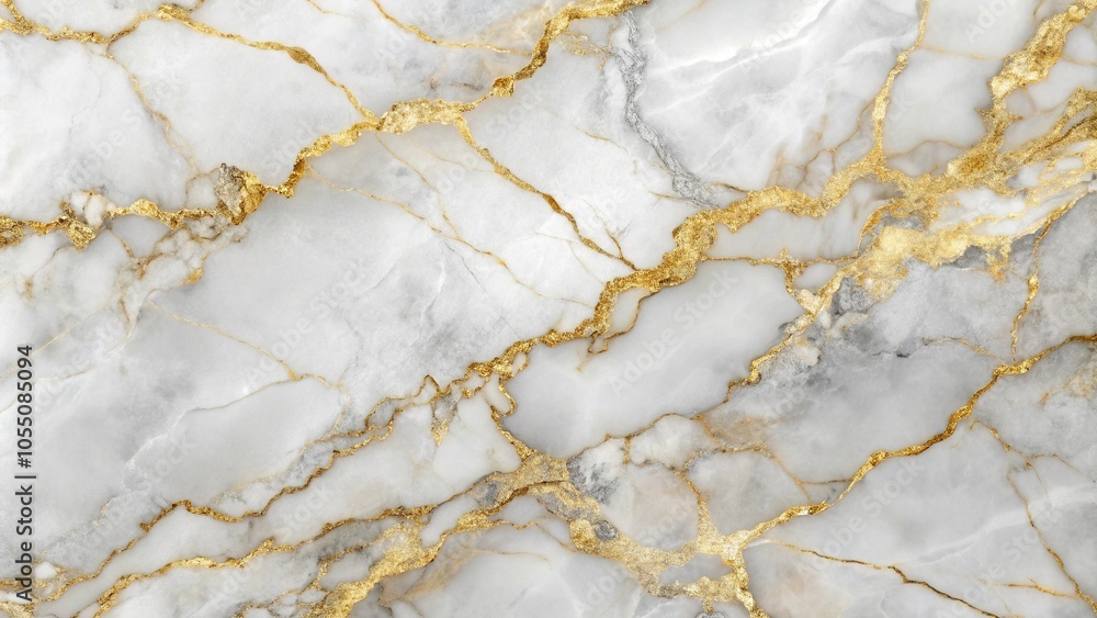 White marble texture with gilded veins of gold and subtle grays for a luxurious aesthetic White marble texture with gilded veins of gold and subtle grays for a luxurious aesthetic