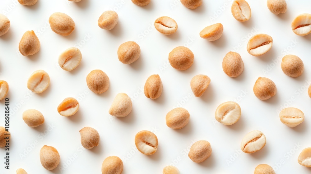 The Nuts on White Background The Nuts on White Background