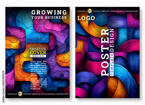 Poster, Modern flyer Covers, abstract Brochure template, graffiti vector illustration , background, Magazines, design, book, modern, annual, corporate, creative, business, banner, paper, luxury
