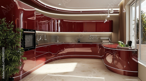 Beautiful Luxury Kitchen: Elegant Design, High-End Appliances, and Premium Materials for a Stylish and Functional Culinary Space