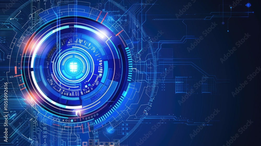 technology background and abstract digital tech circle technology background and abstract digital tech circle