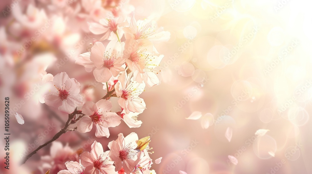Fototapeta premium Cherry Blossom Tree in Bloom