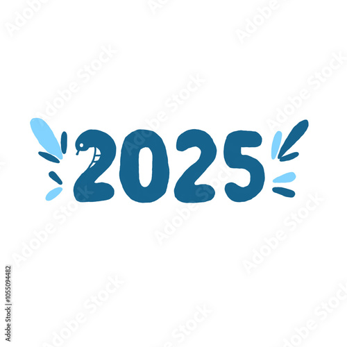 2025 new year on the word