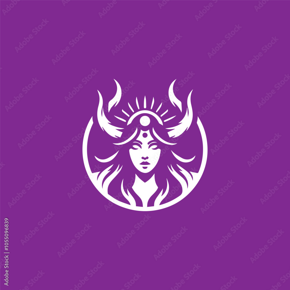 Mystic magical lady logo Mystic magical lady logo