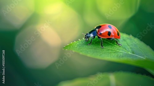 Ladybug on a Leaf