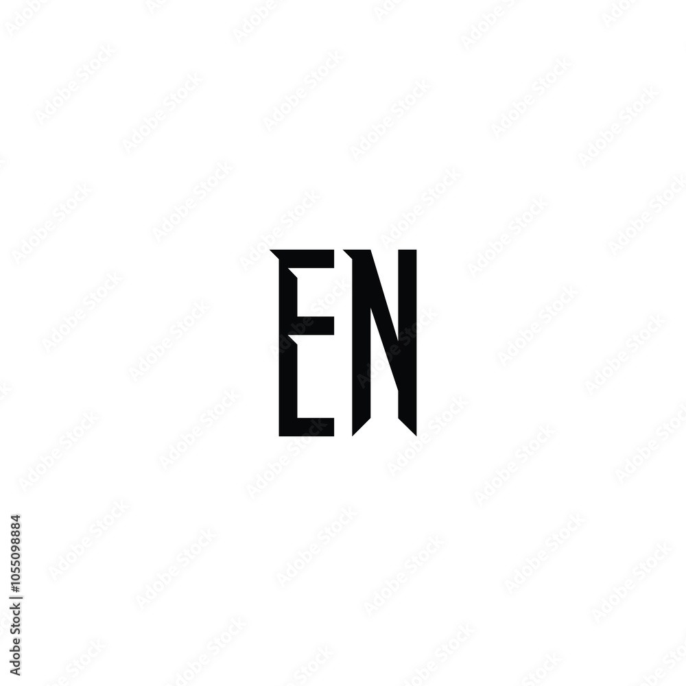 EN monogram logo design letter text name symbol monochrome logotype alphabet character simple logo EN monogram logo design letter text name symbol monochrome logotype alphabet character simple logo