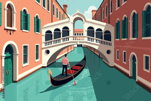 Gondola Ride Through Venice Canal Under Historic Bridge