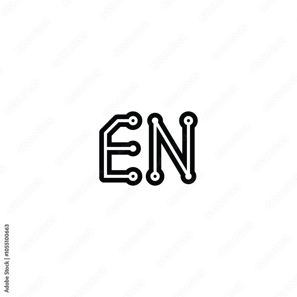 EN monogram logo design letter text name symbol monochrome logotype alphabet character simple logo EN monogram logo design letter text name symbol monochrome logotype alphabet character simple logo