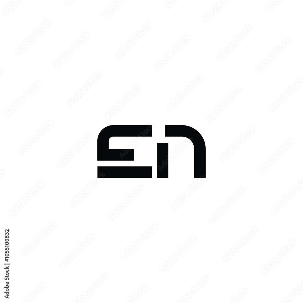 EN monogram logo design letter text name symbol monochrome logotype alphabet character simple logo EN monogram logo design letter text name symbol monochrome logotype alphabet character simple logo