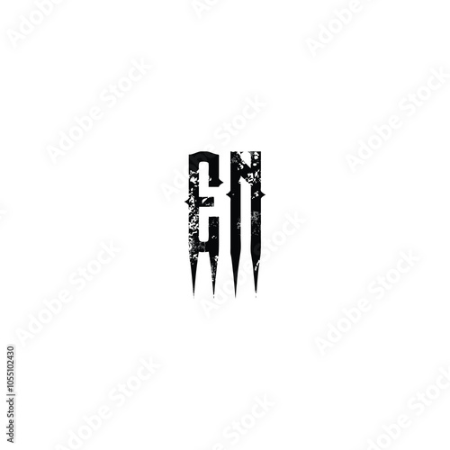 EN monogram logo design letter text name symbol monochrome logotype alphabet character simple logo