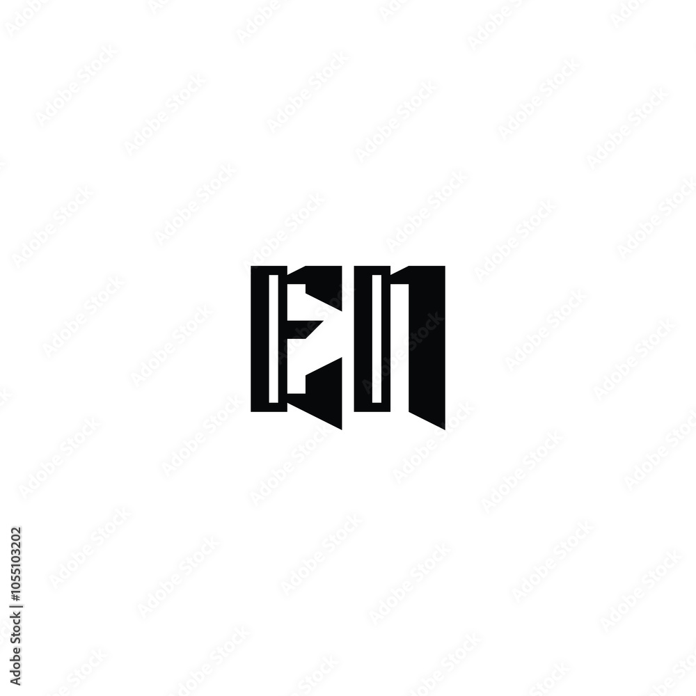 EN monogram logo design letter text name symbol monochrome logotype alphabet character simple logo EN monogram logo design letter text name symbol monochrome logotype alphabet character simple logo
