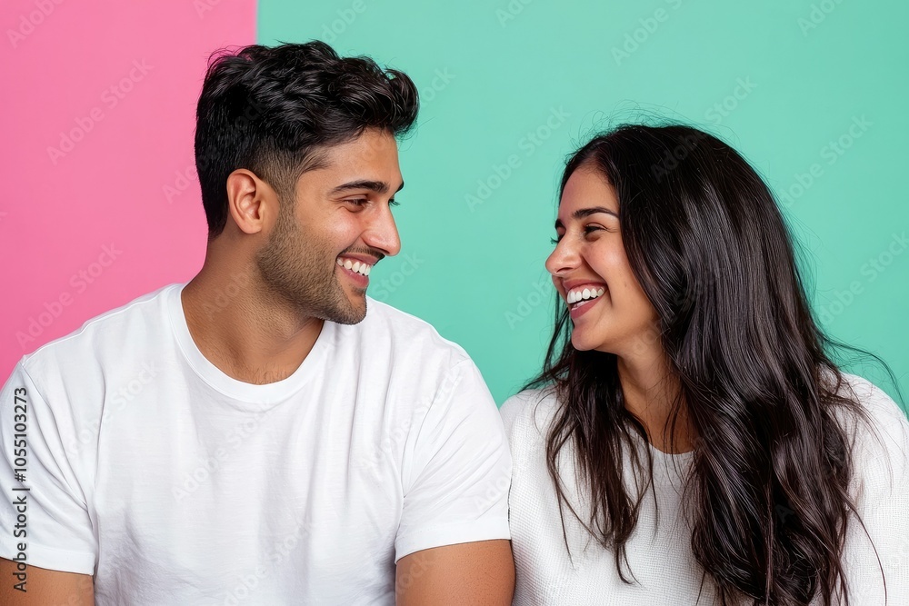 South Asian Couple Discussing Financial Freedom Goals South Asian Couple Discussing Financial Freedom Goals