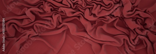 Elegant drapery of delicate burgundy fabric. 