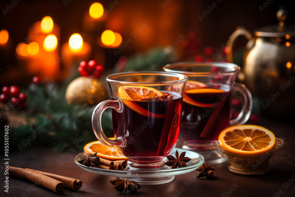 A warm mug of spiced mulled wine to enjoy on chilly nights. A warm mug of spiced mulled wine to enjoy on chilly nights.