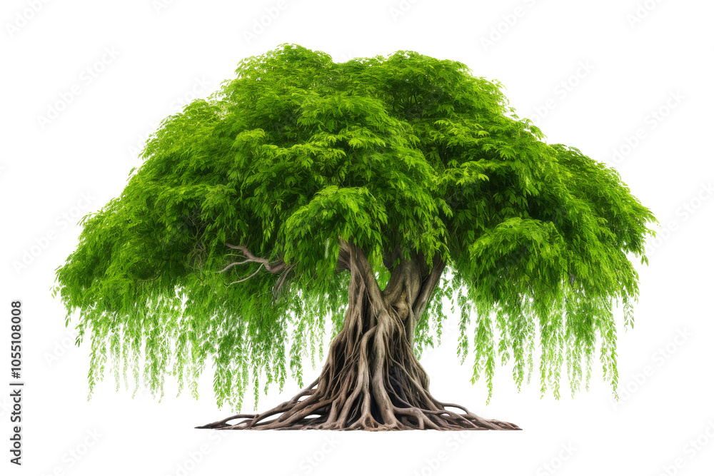 Fotografie beautiful tree isolated on white.