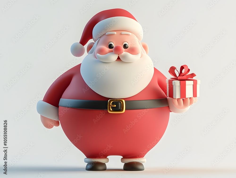 3D jolly Santa Claus 3D jolly Santa Claus