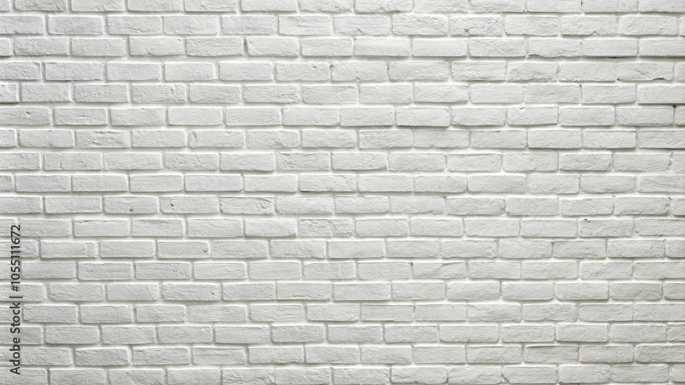 White plaster brick wall with textured silhouette background White plaster brick wall with textured silhouette background