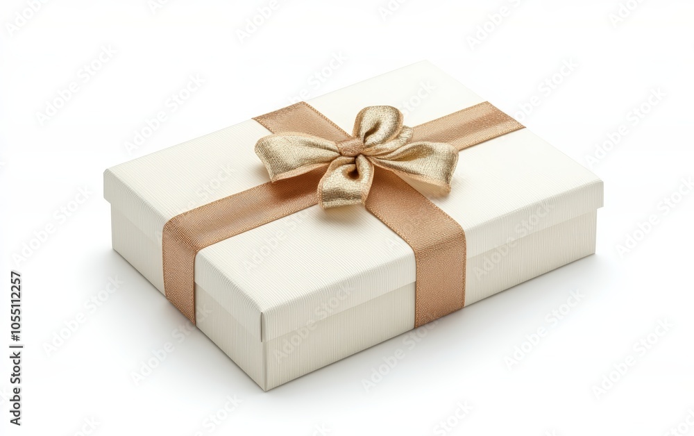 gift box stock photo on white background 