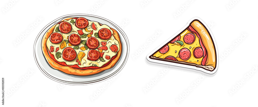 pizza vector illustration pizza vector illustration