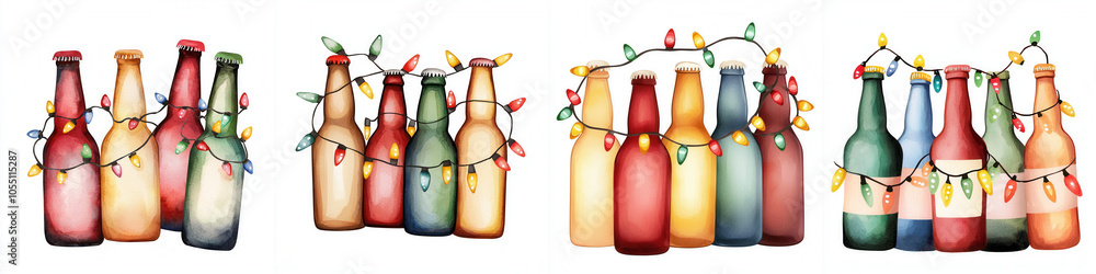 A colorful arrangement of various bottles, showcasing unique designs and labels, perfect for beverage displays or artistic décor. A colorful arrangement of various bottles, showcasing unique designs and labels, perfect for beverage displays or artistic décor.