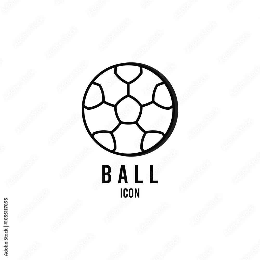 Obraz premium Ball Icon A Symbol of Unity and Play