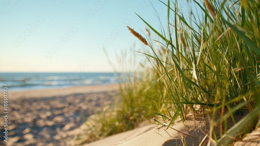 Serene Beach Scene at Dusk for Relaxation Serene Beach Scene at Dusk for Relaxation