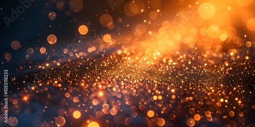 One hundred suns shined on a black soft focus photograph