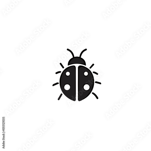 Ladybug Vector Illustration in Dynamic Style